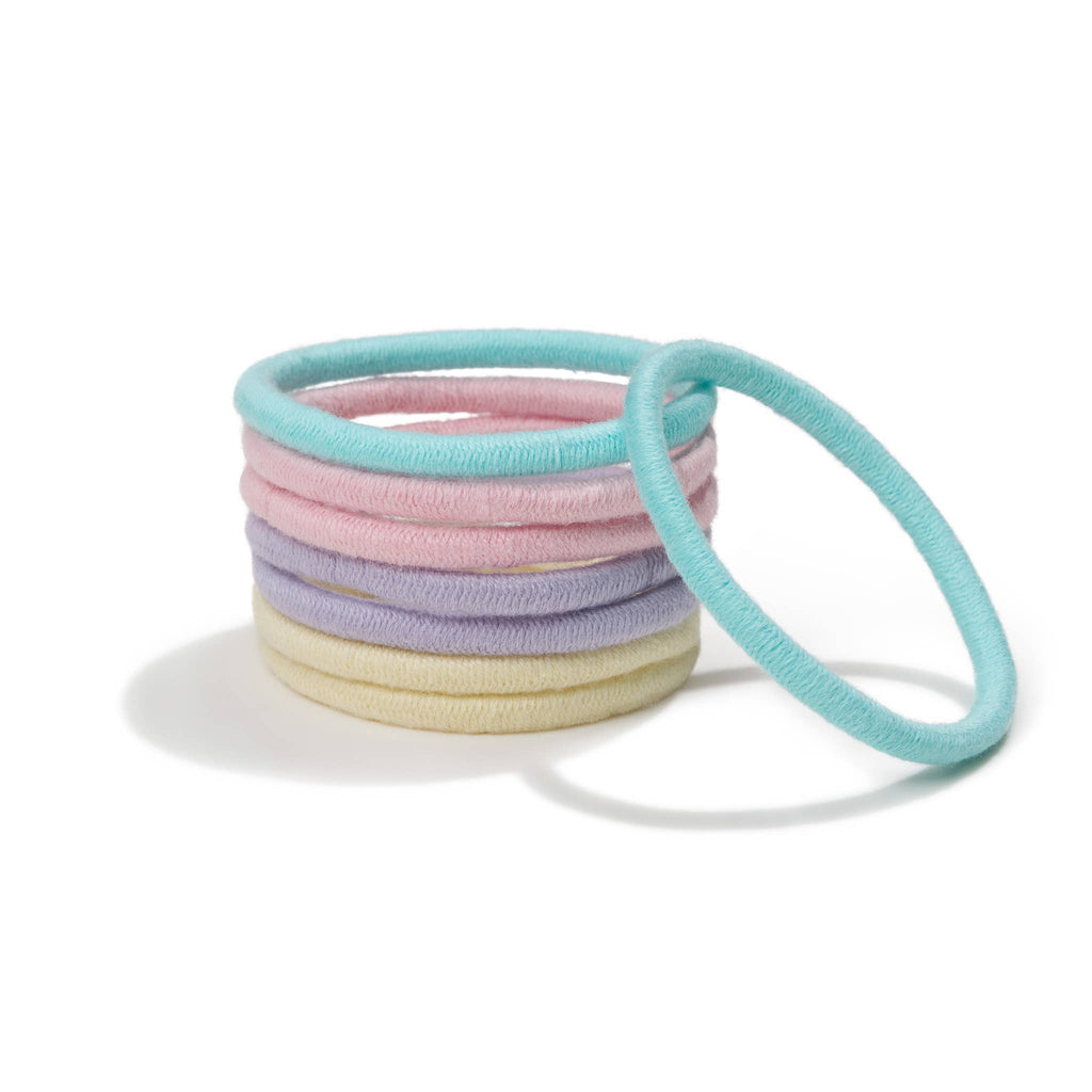Pastel Blooms Hair Tie 8-Pack