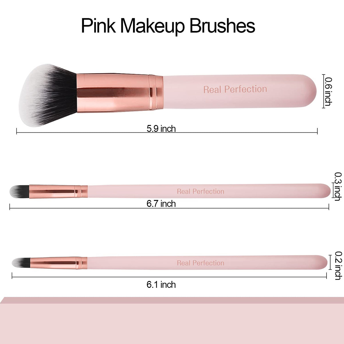 16-Piece Pink Makeup Brush Set