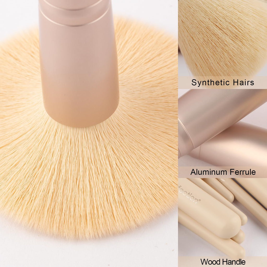 16-Piece Pink Makeup Brush Set