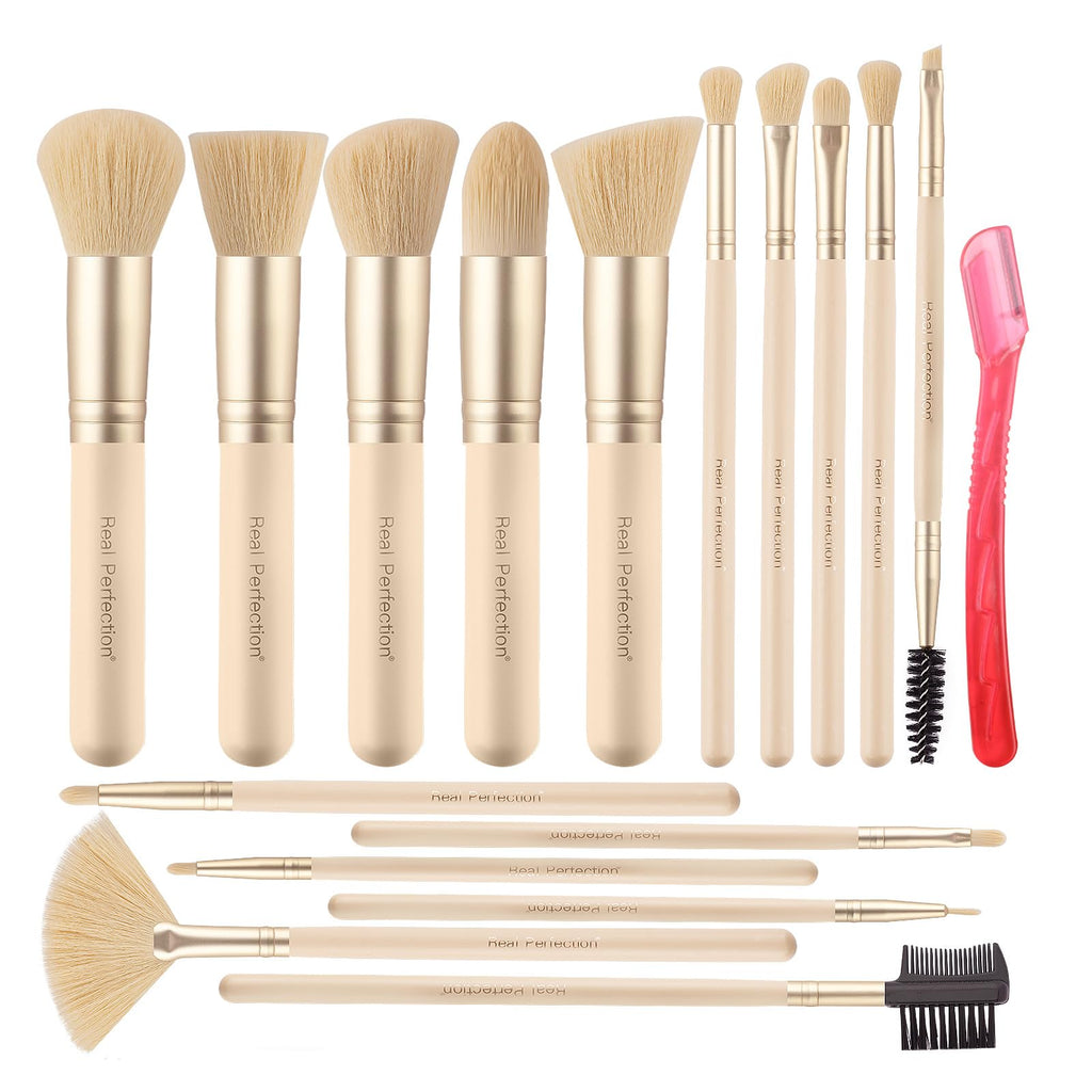 16-Piece Pink Makeup Brush Set