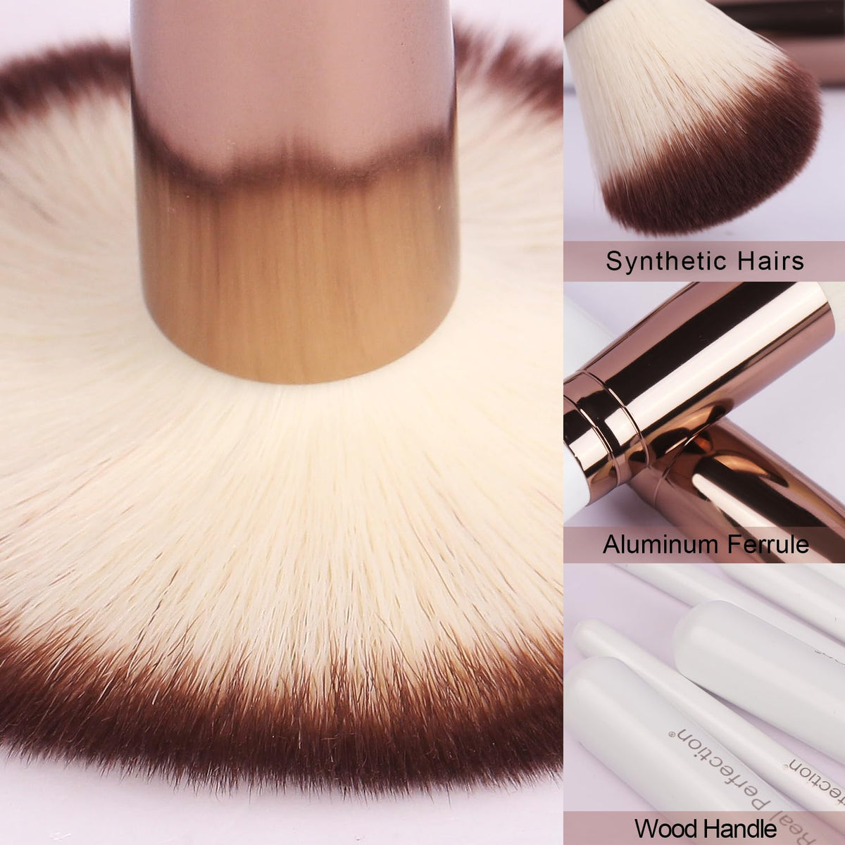 16-Piece Pink Makeup Brush Set