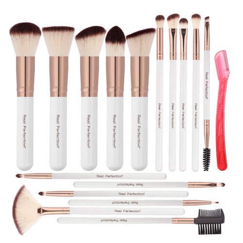 16-Piece Pink Makeup Brush Set