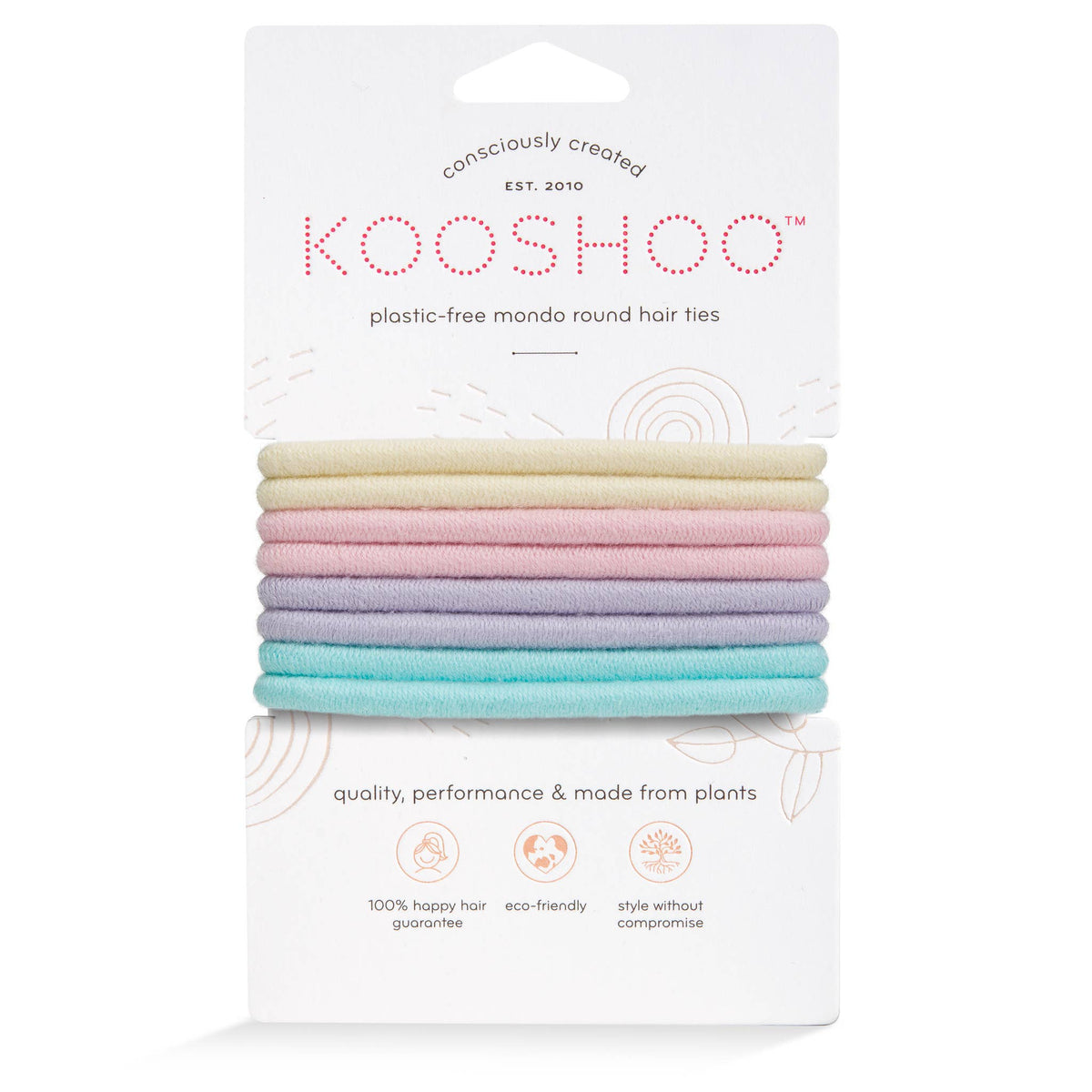 Pastel Blooms Hair Tie 8-Pack