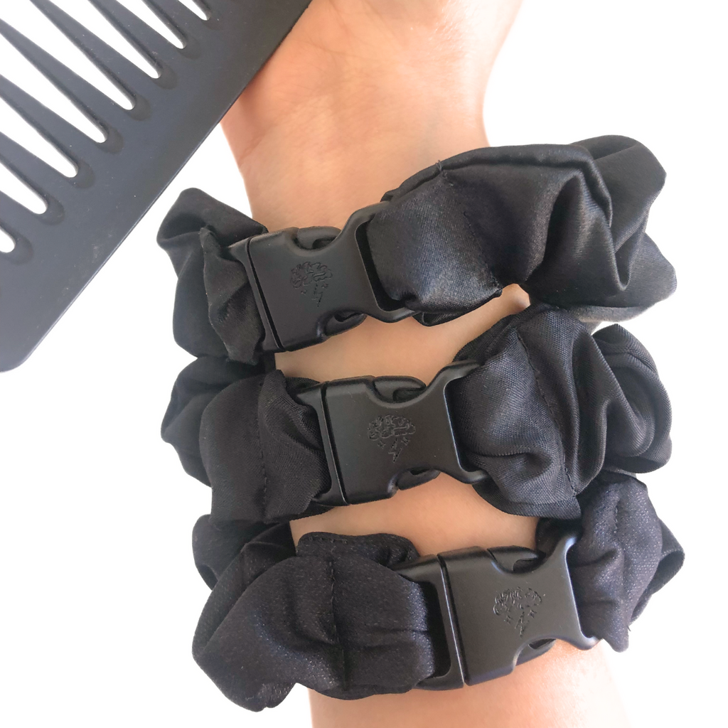 Neutral Buckle Scrunchie