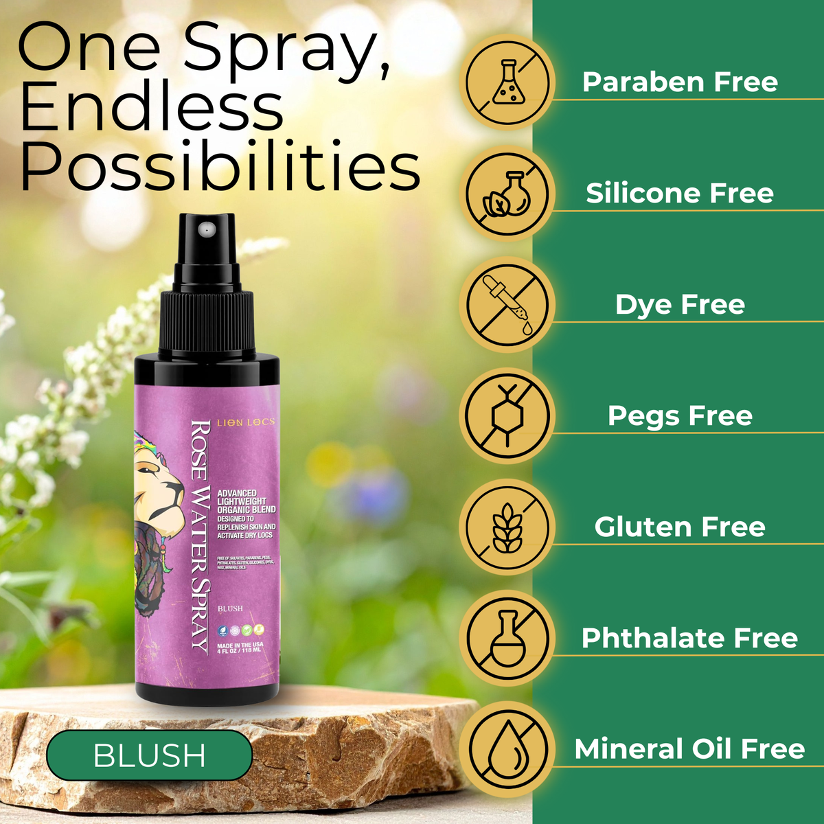 Rose Water Hydrating Hair & Loc Mist