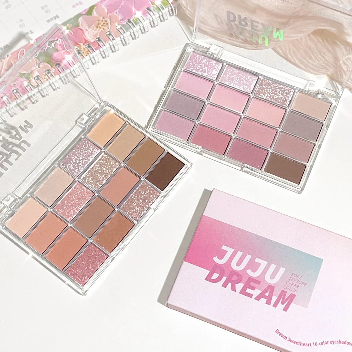 16-Color Earth-Tone Eyeshadow Palette