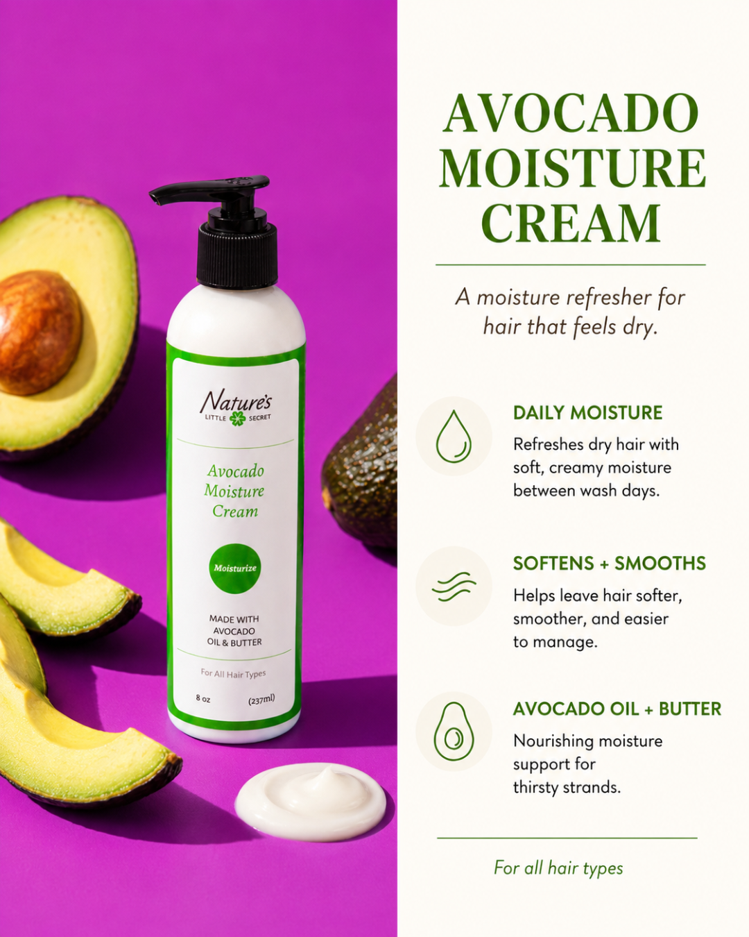 Avocado Moisture Hair Cream