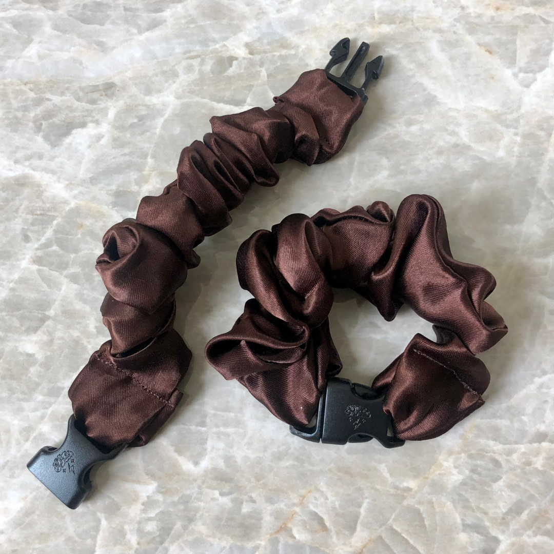 Neutral Buckle Scrunchie