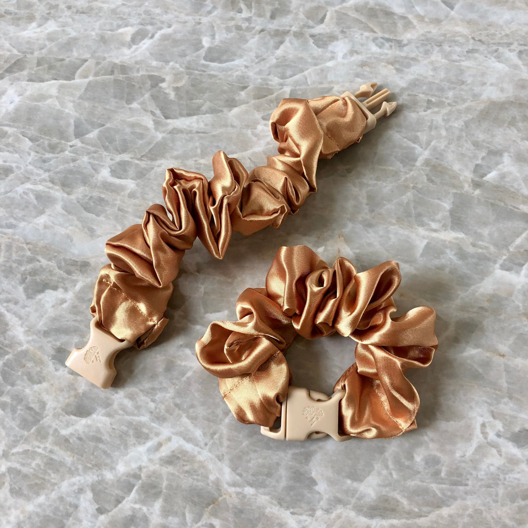 Neutral Buckle Scrunchie