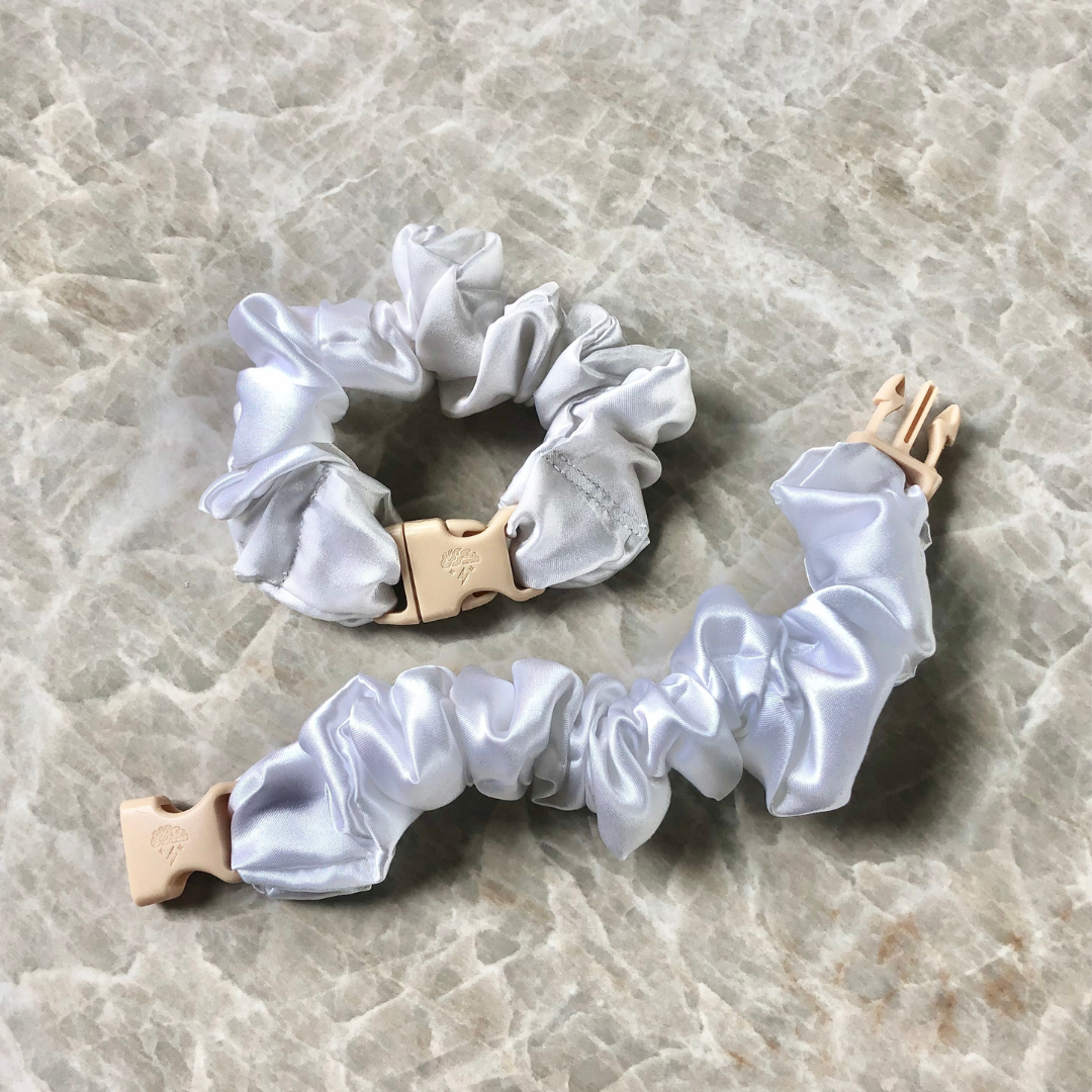 Neutral Buckle Scrunchie
