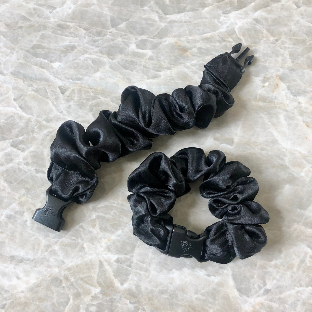 Neutral Buckle Scrunchie