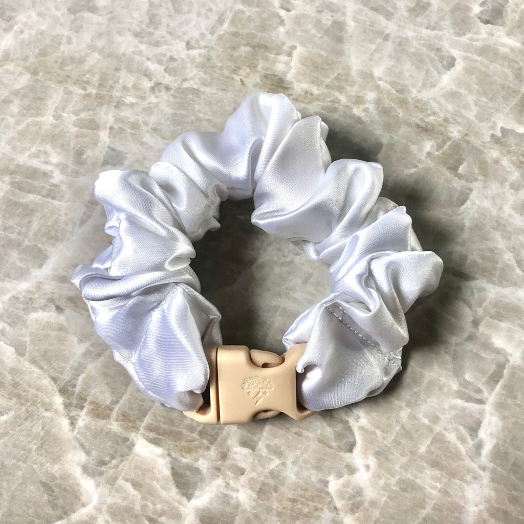 Neutral Buckle Scrunchie