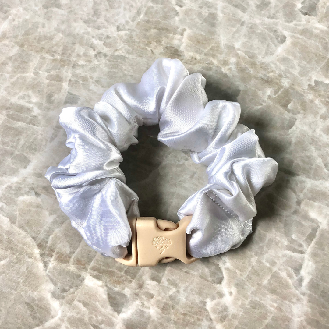 Neutral Buckle Scrunchie