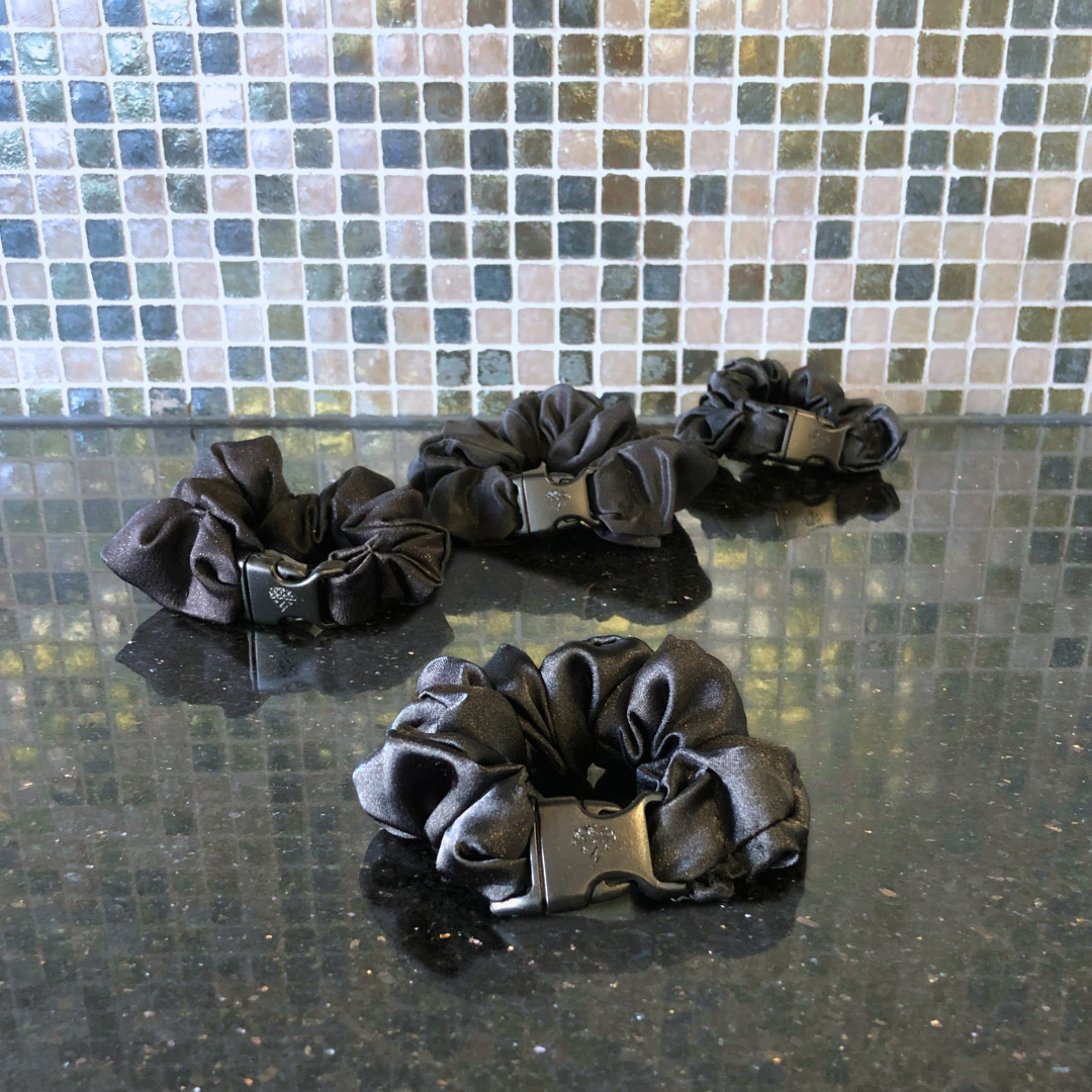 Neutral Buckle Scrunchie