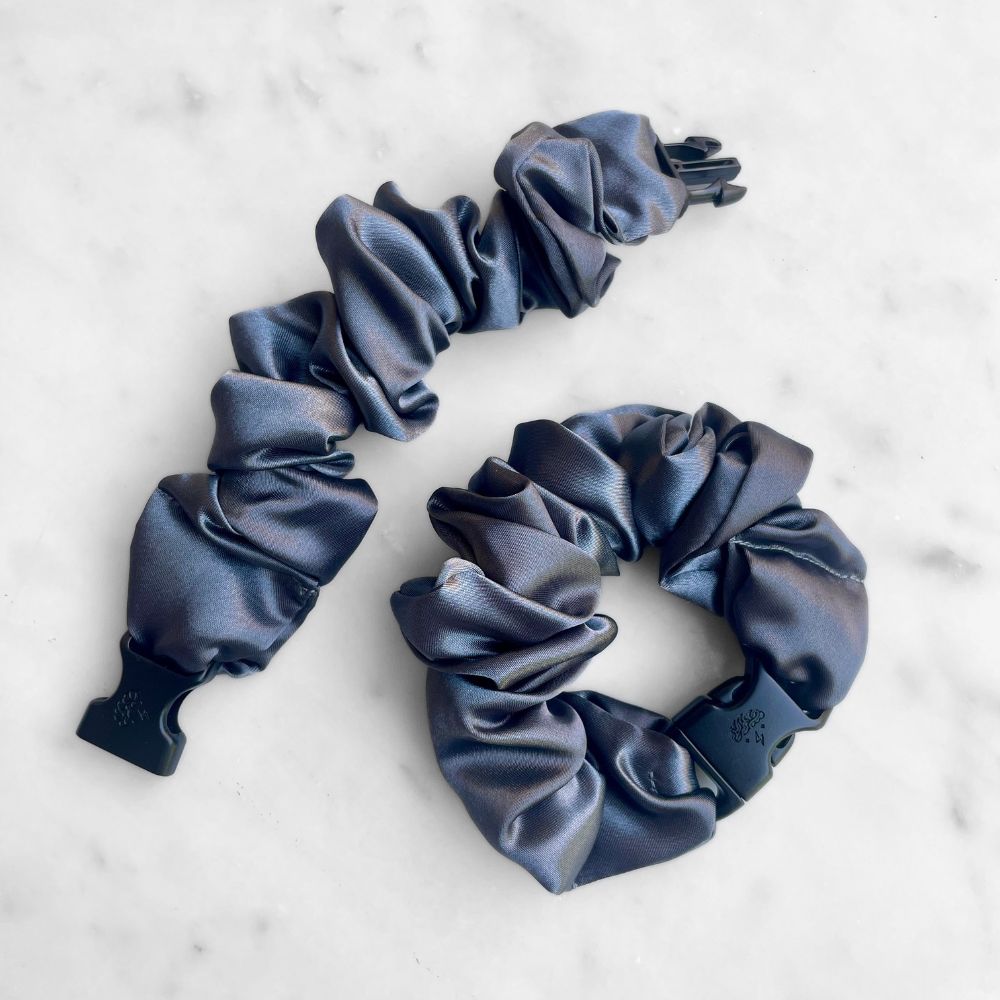 Neutral Buckle Scrunchie