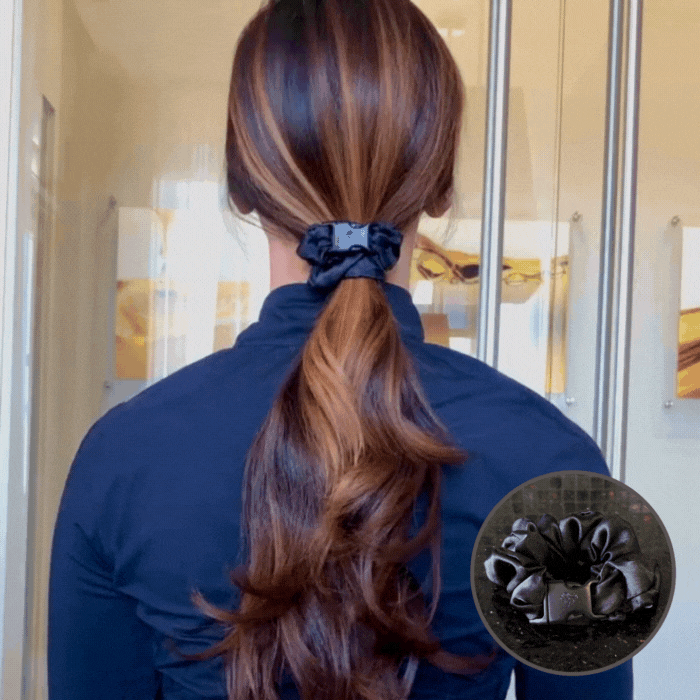 Neutral Buckle Scrunchie