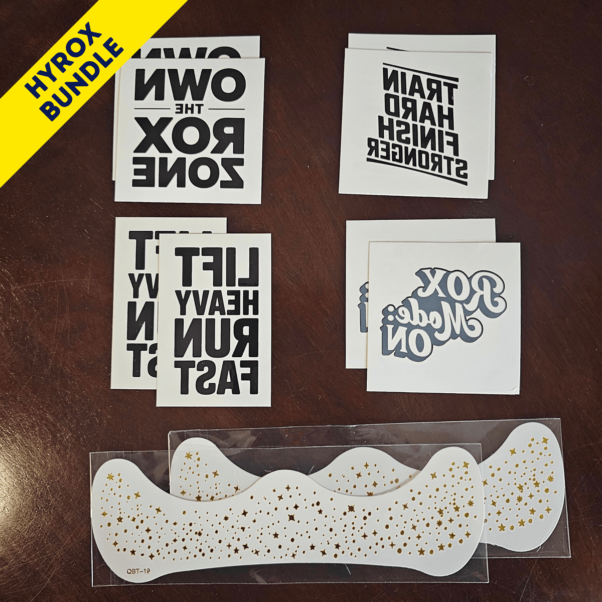 HYROX Bundle - 8 tattoos and 2 face freckles